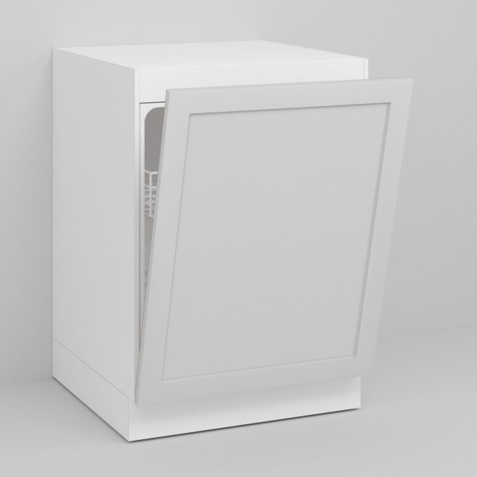 White Supermatte Shaker Door for Sektion