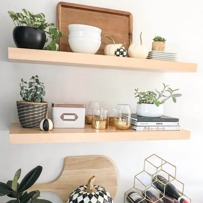 Maple Floating Shelf