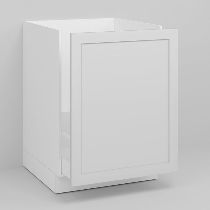 White Supermatte Shaker Drawer for Sektion