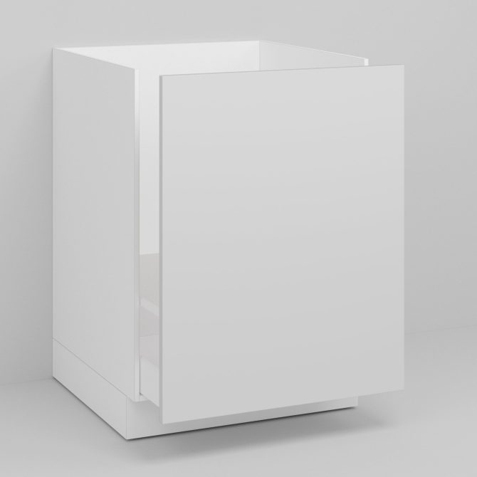 White Supermatte Slab Drawer for Sektion