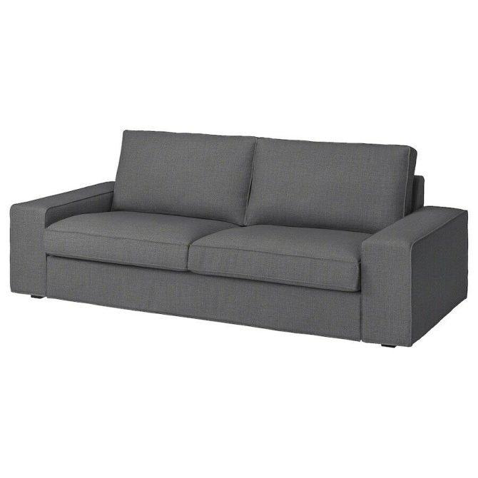 IKEA KIVIK Sofa Cover Skiftebo Dark Gray 3 Seater Sofa Slipcover 704.650.86