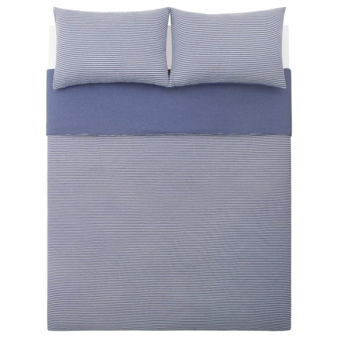 IKEA SKENHASSEL Duvet Cover And Pillowcases King Blue Gray 204.921.91