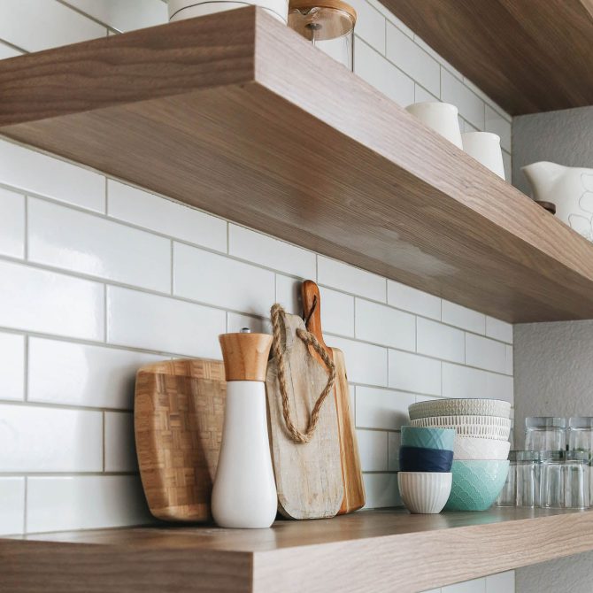 Walnut Floating Shelf